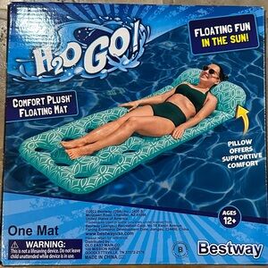 Bestway H2O GO! Comfort Plush Floating Mat - Blue